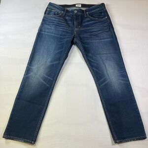 Hudson Jeans Men Straight Leg Dark Wash Denim Size 36‎ Made in Mexico